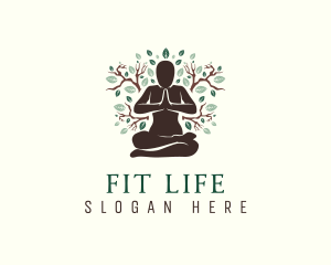 Fitness - Nature Yoga Fitness logo design