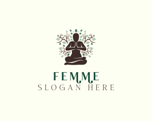 Nature Yoga Fitness logo design