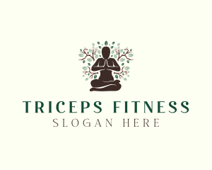 Nature Yoga Fitness logo design