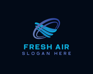 Wind Cooling Ventilation  logo design