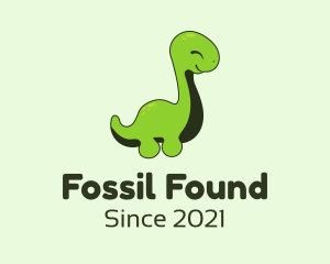 Cute Baby Dinosaur logo design