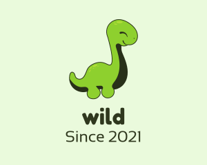 Child - Cute Baby Dinosaur logo design