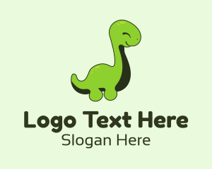 Cute Baby Dinosaur Logo