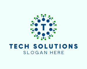 Digital Tech Cyber Network  Logo