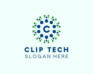 Digital Tech Cyber Network  logo design