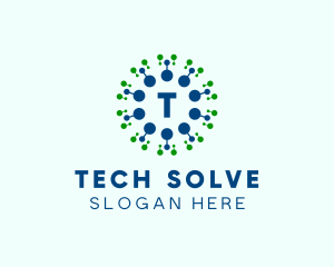 Digital Tech Cyber Network  logo design