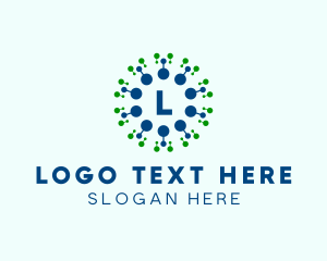 Telecom - Digital Tech Cyber Network logo design