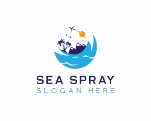 Travel Sea Vacation logo design