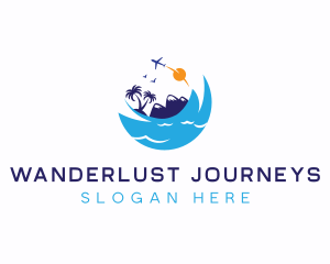 Travel Sea Vacation logo design