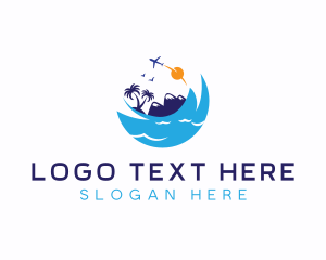 Ocean - Travel Sea Vacation logo design