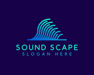 Audiovisual - Music Sound Wave logo design