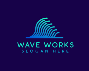 Music Sound Wave logo design