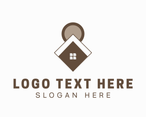 Property - House Roofing Business logo design