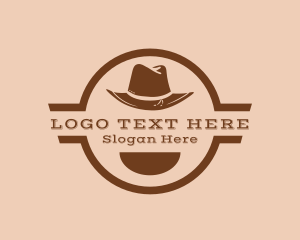 Texas - Western Cowboy Hat logo design