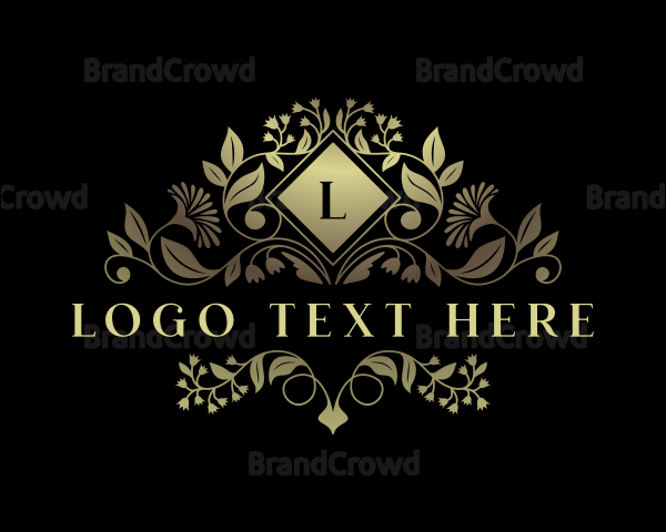 Floral Elegant Garden Logo