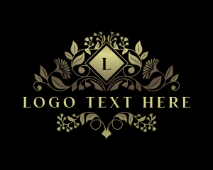 Floral Elegant Garden Logo