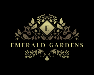 Floral Elegant Garden logo design