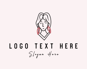 Glam - Beautiful Woman Jewelry logo design