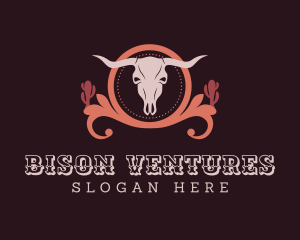 Western Buffalo Horns logo design