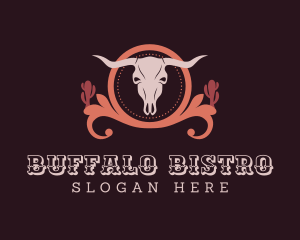Western Buffalo Horns logo design