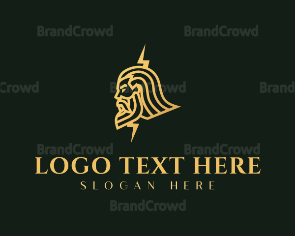 Gold  Greek Mythology Logo