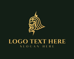 Greek God - Gold  Greek Mythology logo design
