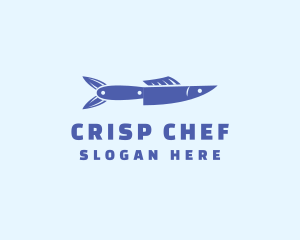 Culinary Fish Knife logo design