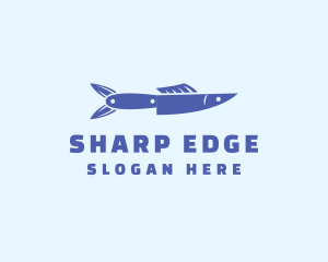 Knife - Culinary Fish Knife logo design