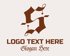 Bavarian - Gothic Typography Letter S logo design