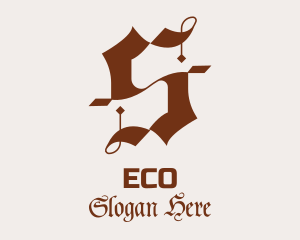 Gothic Typography Letter S Logo