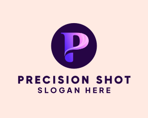 Purple Gradient Letter P logo design