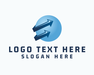 Globe - Global Tech Logistics logo design