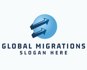 Global Tech Logistics logo design