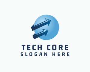 Global Tech Logistics logo design