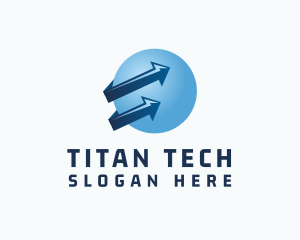 Global Tech Logistics logo design