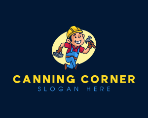 Carpenter Builder Hammer logo design