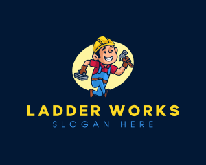 Carpenter Builder Hammer logo design