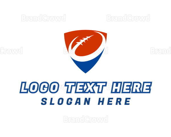 Red Blue Football Logo