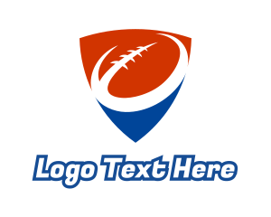 Rugby - Red Blue Football logo design