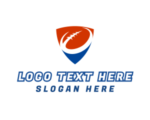 League - Red Blue Football logo design