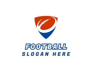 Red Blue Football logo design
