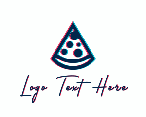 Restaurant - Pizza Dining Glitch logo design