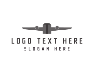 Fly - Flying  Cargo Plane logo design