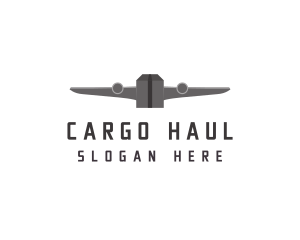 Flying  Cargo Plane logo design