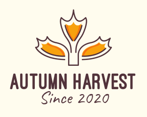 Dry Autumn Leaf logo design