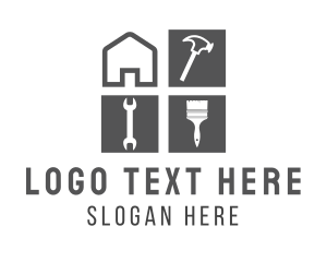 Grey - Home Repair Handyman logo design