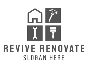 Renovate - Home Repair Handyman logo design