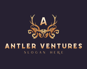 Antler Horn Ornament logo design