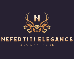 Antler Horn Ornament logo design