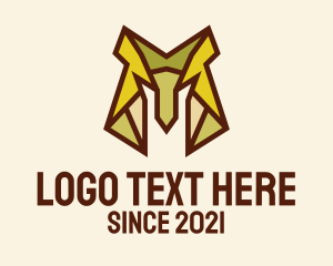 Head - Wolf Warrior Helmet logo design